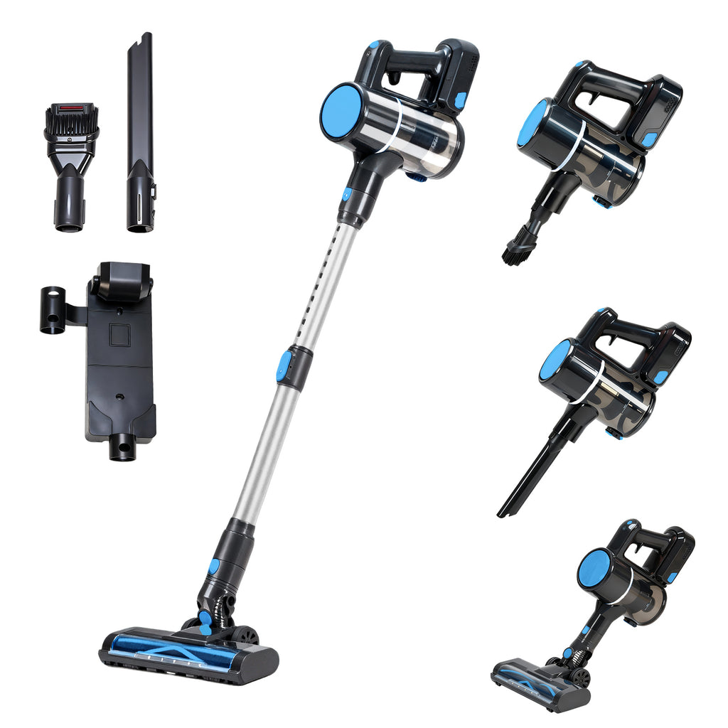 VANECL Lightweight Cordless Stick Vacuum Cleaner with Anti-Tangle Design & LED Headlight, Rechargeable Wireless Handheld Vacuum
