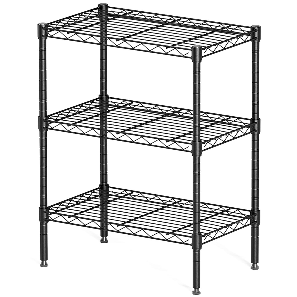VANECL Heavy Duty Adjustable Metal Wire Storage Shelving Unit, Freestanding Steel Organizer Rack for Garage Kitchen Bathroom