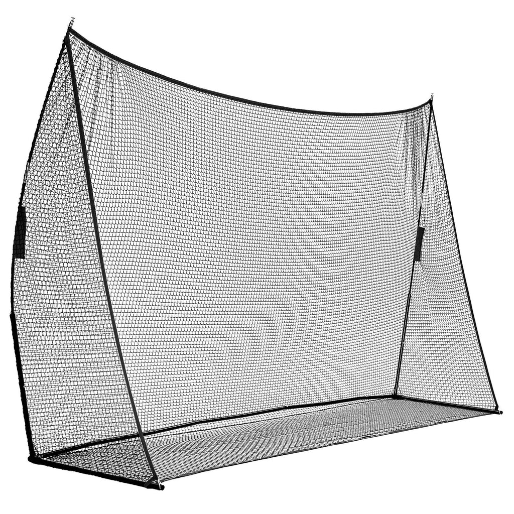 VANECL 10×7FT Golf Practice Hitting Net with Fiberglass Frame, Portable Indoor Outdoor Backyard Garage Golf Training Net