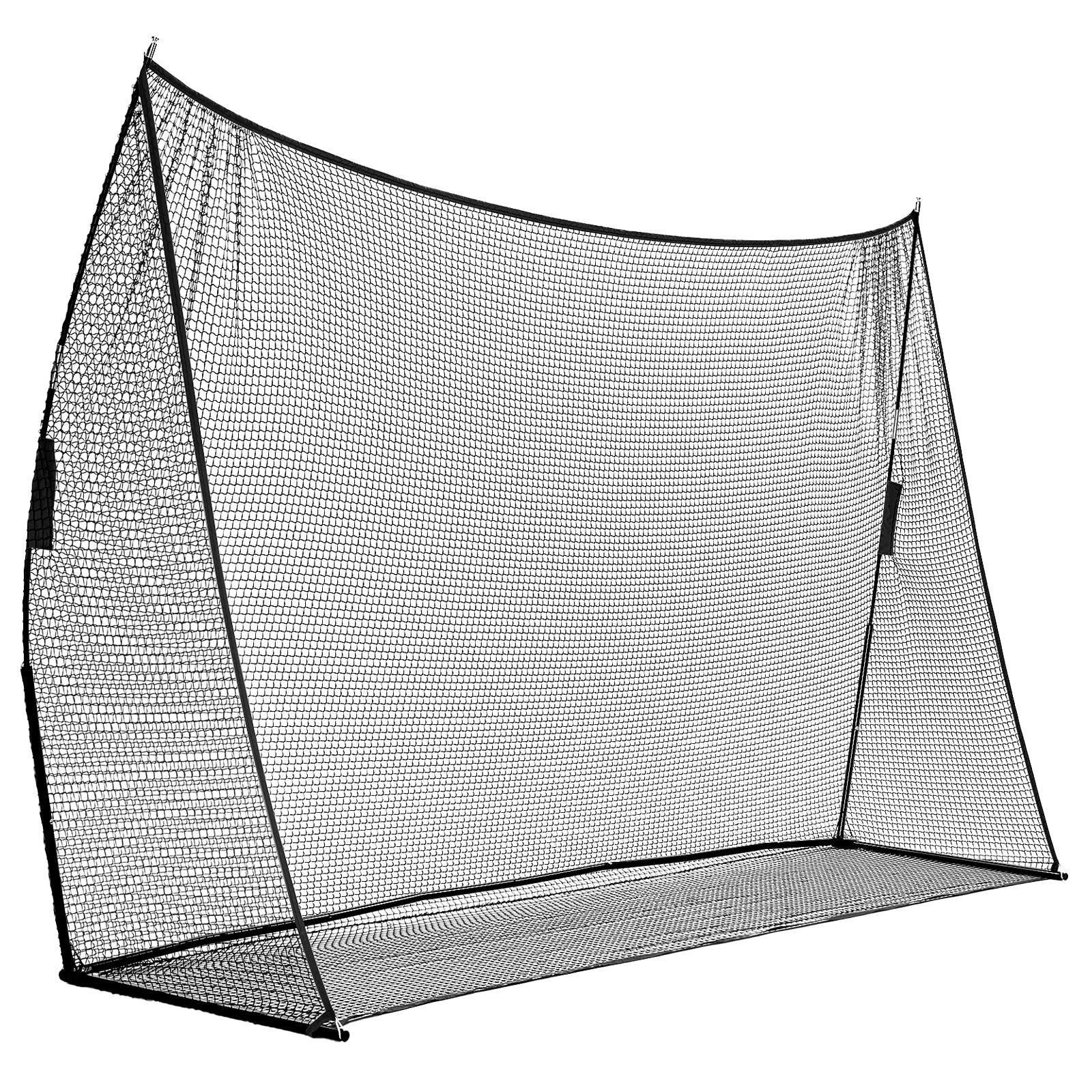 VANECL 10×7FT Golf Practice Hitting Net with Fiberglass Frame, Portable Indoor Outdoor Backyard Garage Golf Training Net