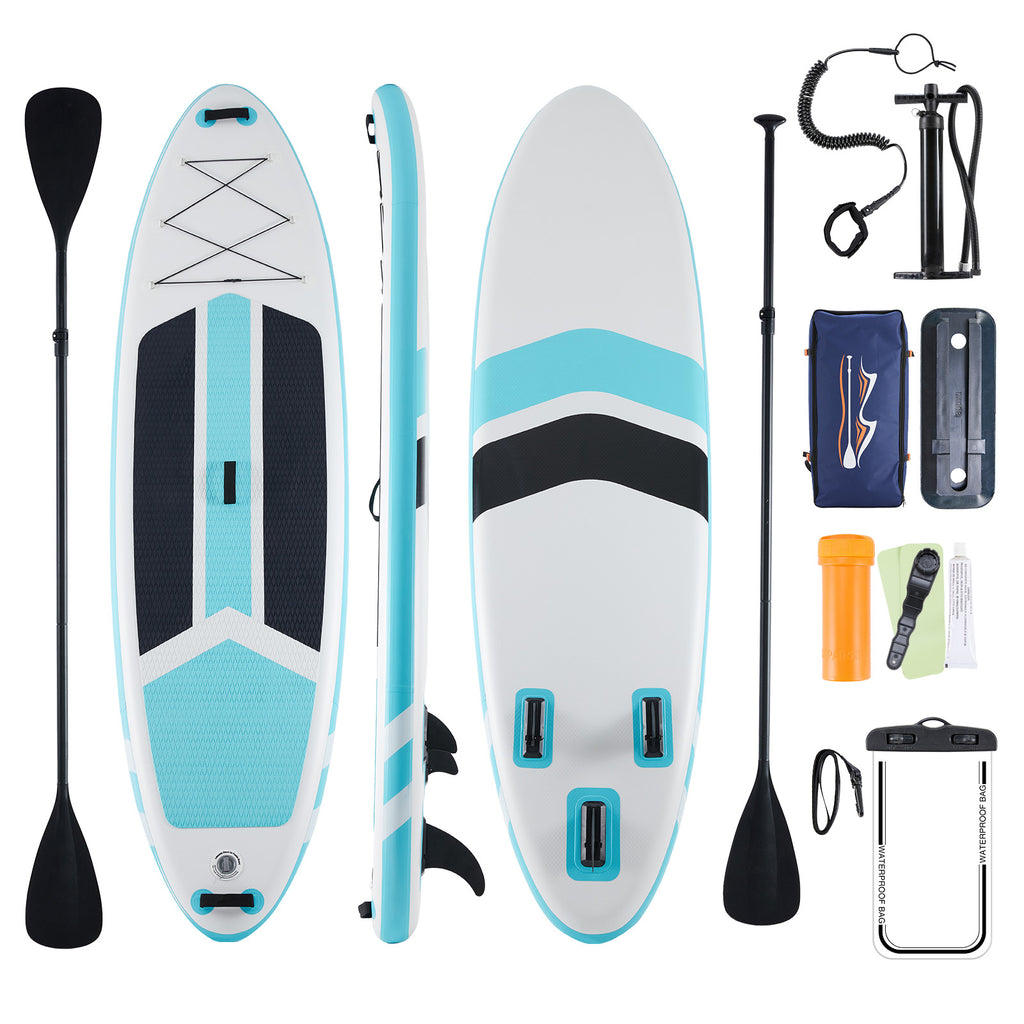 VANECL 10ft 5in Inflatable Stand Up Paddle Board, Wide Stable Non-Slip SUP Board with Full Accessories Pack for Adults & Youths