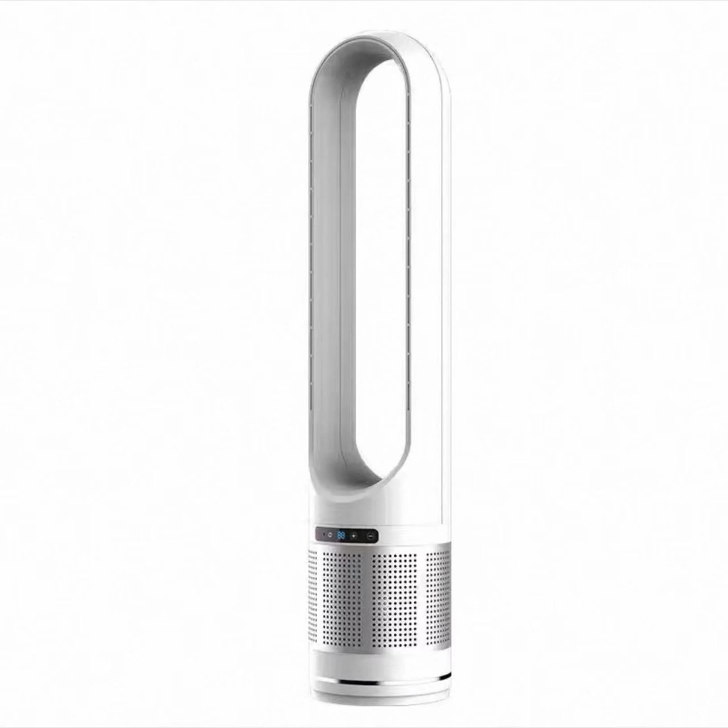 VANECL 41 Inch Bladeless Tower Fan with Built-In Air Filter, 80° Oscillation 8-Speed Cooling Fan with Remote, 8H Timer & LED Display for Bedroom