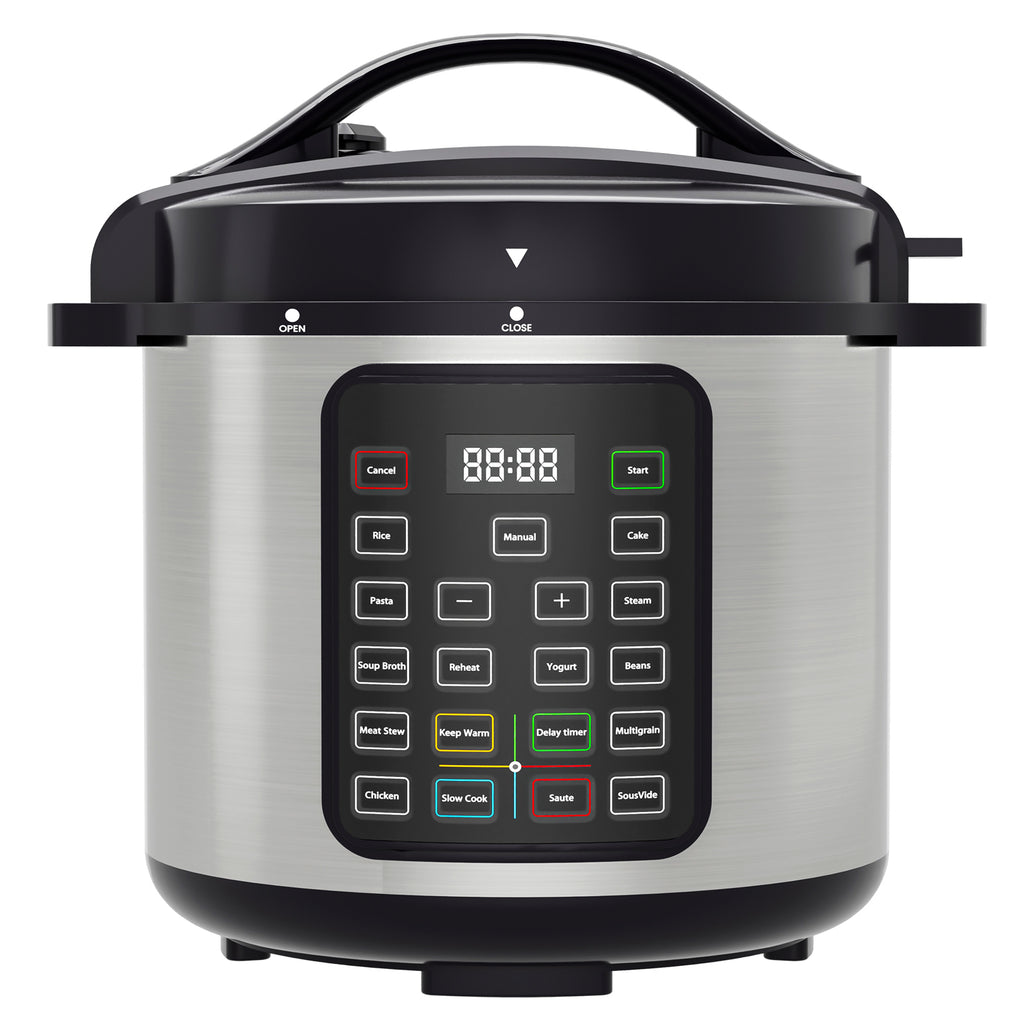 VANECL 9-in-1 Multi-Functional Electric Pressure Cooker, 12 Preset Menu Smart Rice Slow Cooker with Ceramic Inner Pot & Delay Start Function