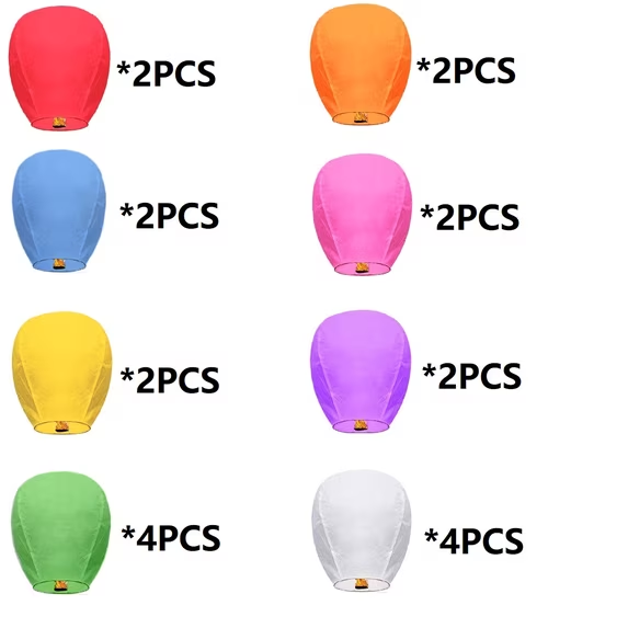 WANDOBAO 20 Pack Colorful Paper Lanterns, Chinese Paper Lanterns for Party, Festive Decorative Lanterns for Wedding, Birthday, Celebration