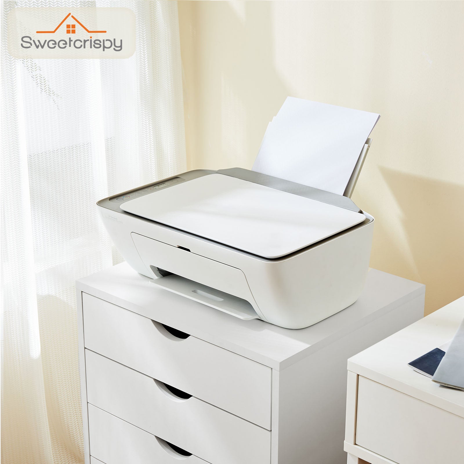 VANECL 5-Drawer Mobile Storage Dresser Cabinet with Lockable Casters, Rolling Organizer Chest for Bedroom Office Home