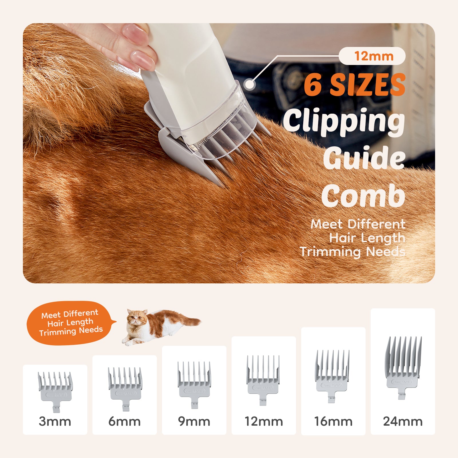 VANECL Cordless Pet Grooming Clipper Kit with 2.5L Dust Cup, 3 Adjustable Suction Modes & 5-in-1 Grooming Tools, Low Noise Vacuum Pet Hair Trimmer