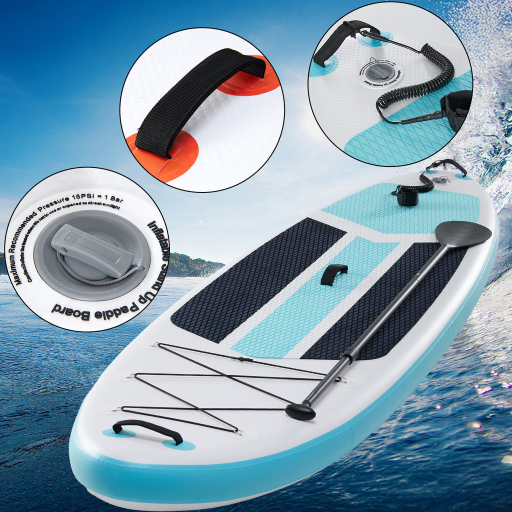 VANECL 10ft 5in Inflatable Stand Up Paddle Board, Wide Stable Non-Slip SUP Board with Full Accessories Pack for Adults & Youths