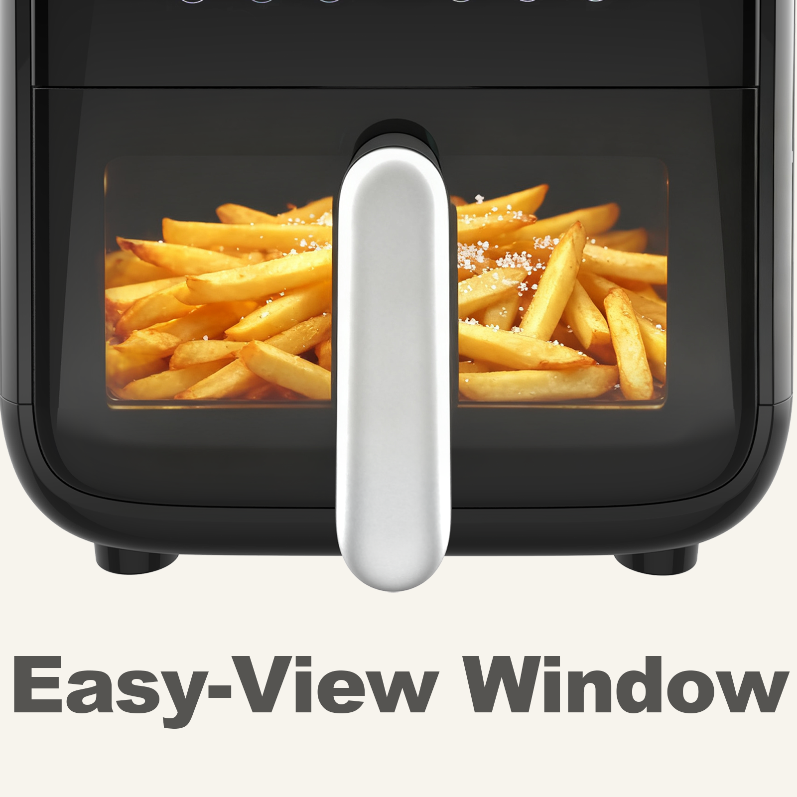 VANECL 7.5QT Air Fryer with Visible Window, Digital Touch Screen Large Family Air Fryer, Non-Stick Dishwasher Safe Basket Oil-Less Healthy Fryer for Home Cooking