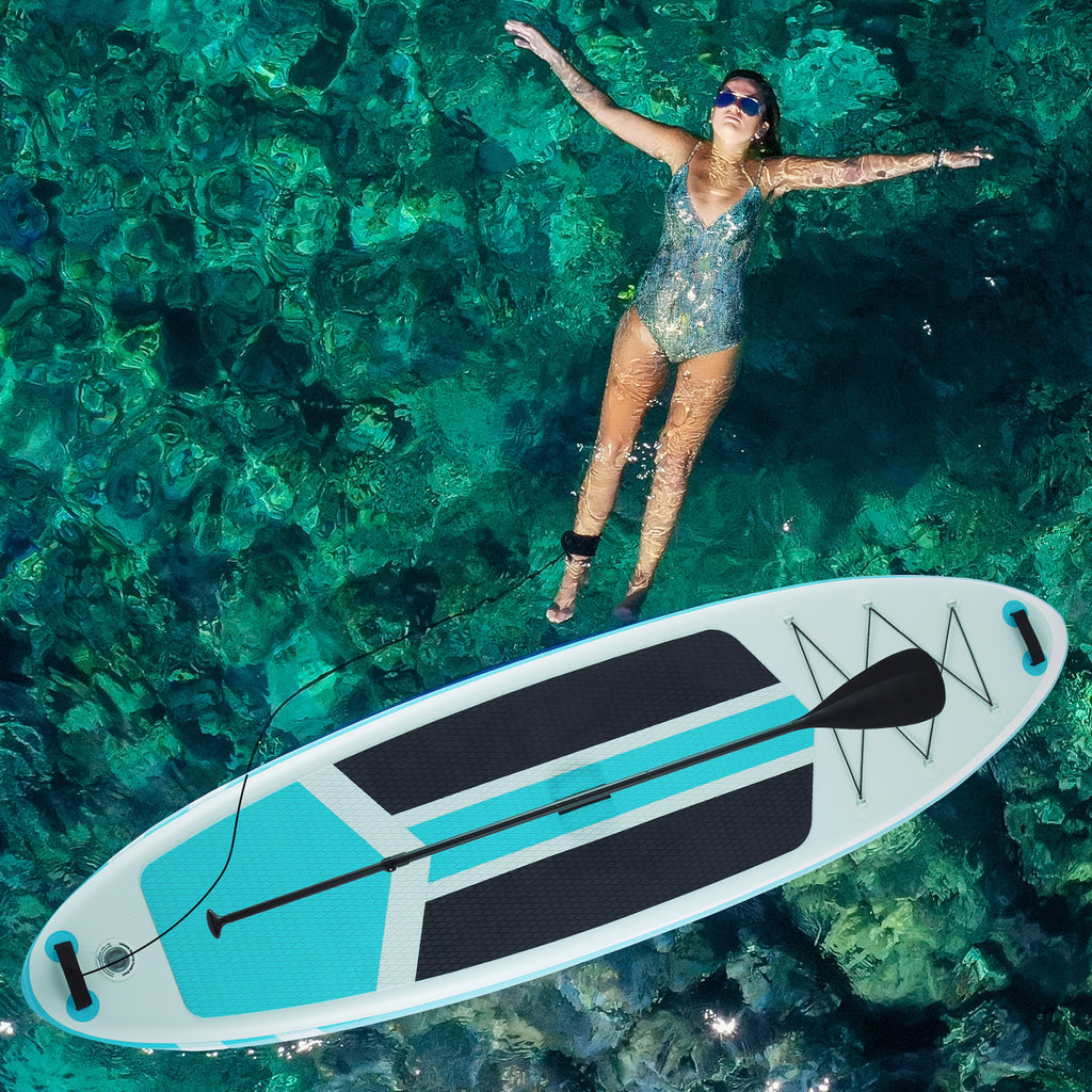 VANECL 10ft 5in Inflatable Stand Up Paddle Board, Wide Stable Non-Slip SUP Board with Full Accessories Pack for Adults & Youths
