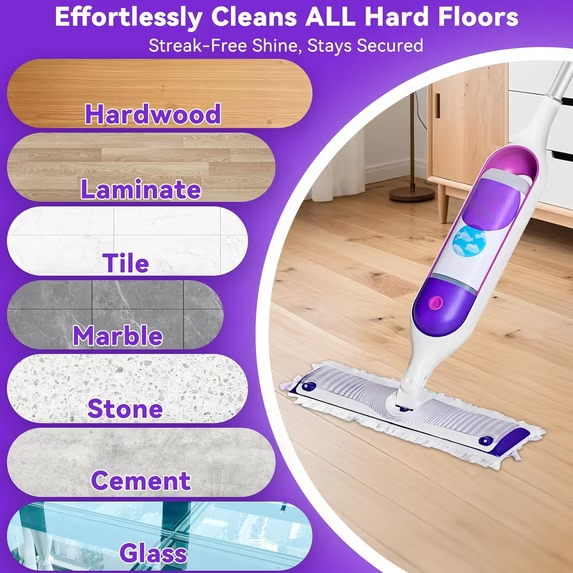 KCRAGAS 25 Count Disposable Powermop Refills for Swiffer PowerMop Pads,Multi-Surface Replacement Wet Pads Refill on All Finished Floors