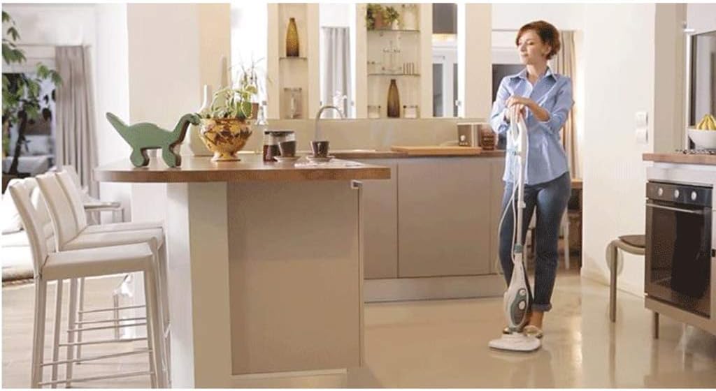 VANECL 10-in-1 Detachable Steam Mop, 1550W Handheld Steam Cleaner with 16FT Power Cord & 2 Reusable Washable Pads