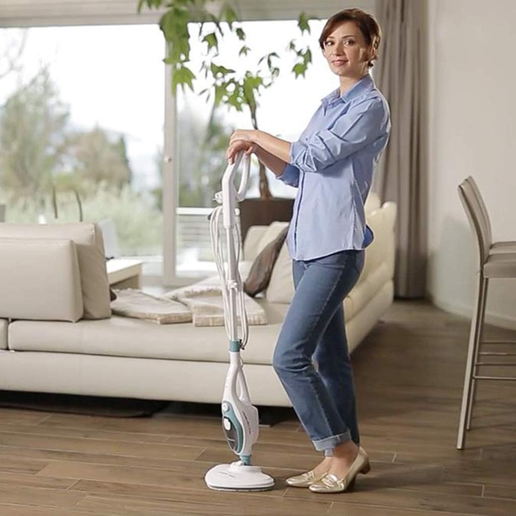 VANECL 10-in-1 Detachable Steam Mop, 1550W Handheld Steam Cleaner with 16FT Power Cord & 2 Reusable Washable Pads