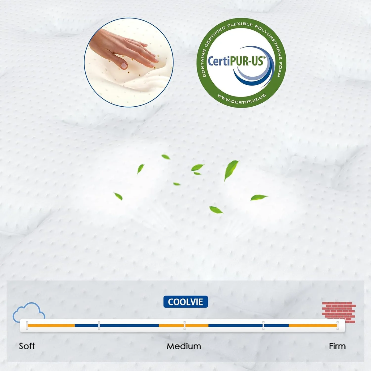 Aminy Twin Mattress, 10" Memory Foam Hybrid Mattress in a Box, Pocket Spring Mattress with Cooler Sleep and Pressure Relief, 39"*75"