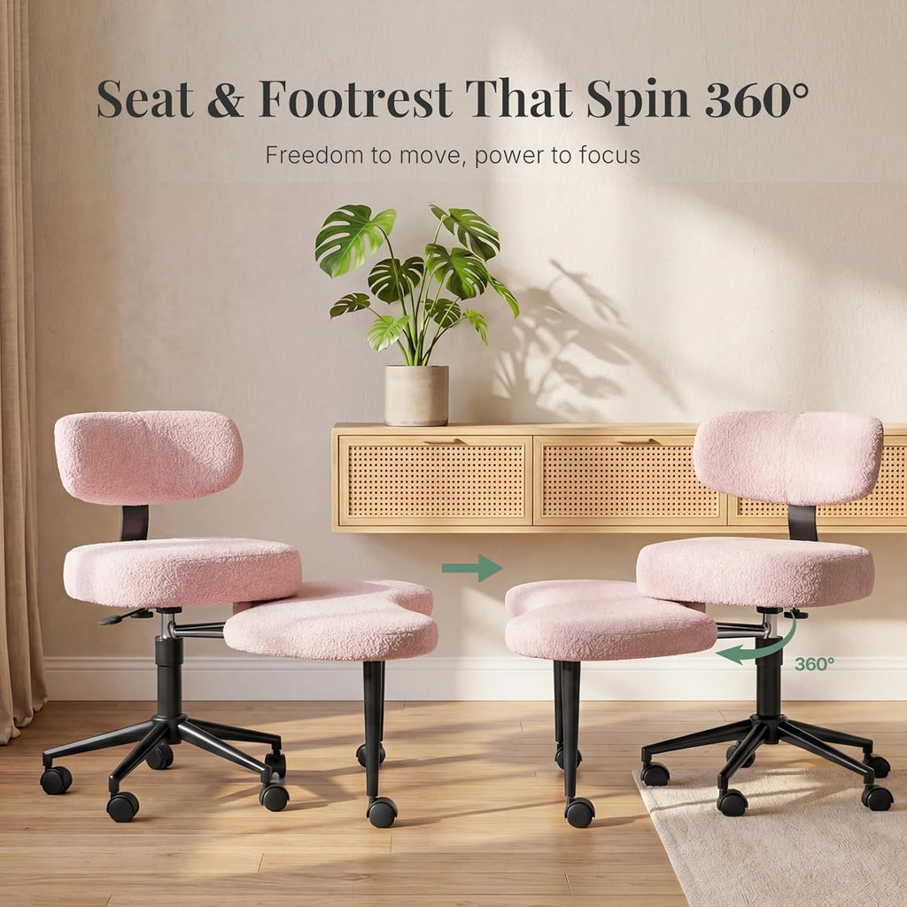 VANECL Ergonomic Cross Legged Meditation Chair, Anti-Slip Stable Meditation Seat for Indoor Meditation Reading Bay Window Rest
