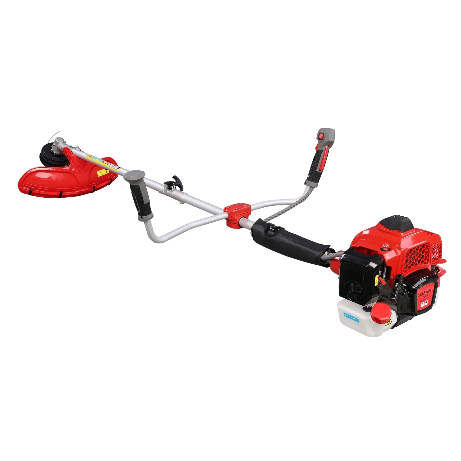 VANECL 58CC 2-Stroke Gas String Trimmer Pro Grade Brush Cutter, EPA Certified Heavy Duty Weed Eater, Orange Gas Powered Lawn Trimmer for Overgrowth Brush & Yard Clearing