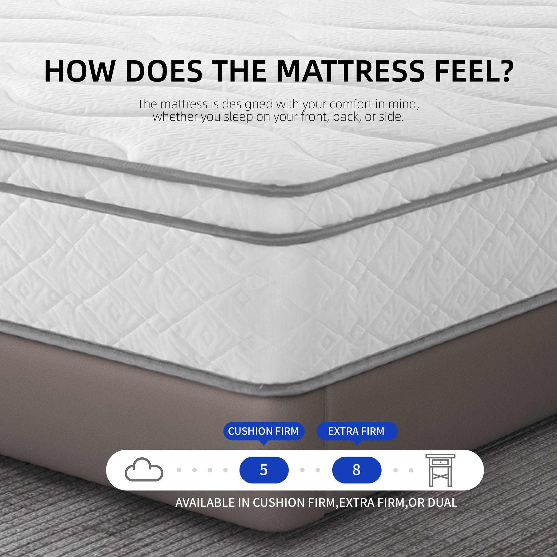 VANECL Full Size Hybrid Mattress, 10 Inch Gel Memory Foam & Individually Wrapped Pocket Coil Innerspring Mattress in a Box, Medium Firm Support, CertiPUR-US & OEKO-TEX Certified