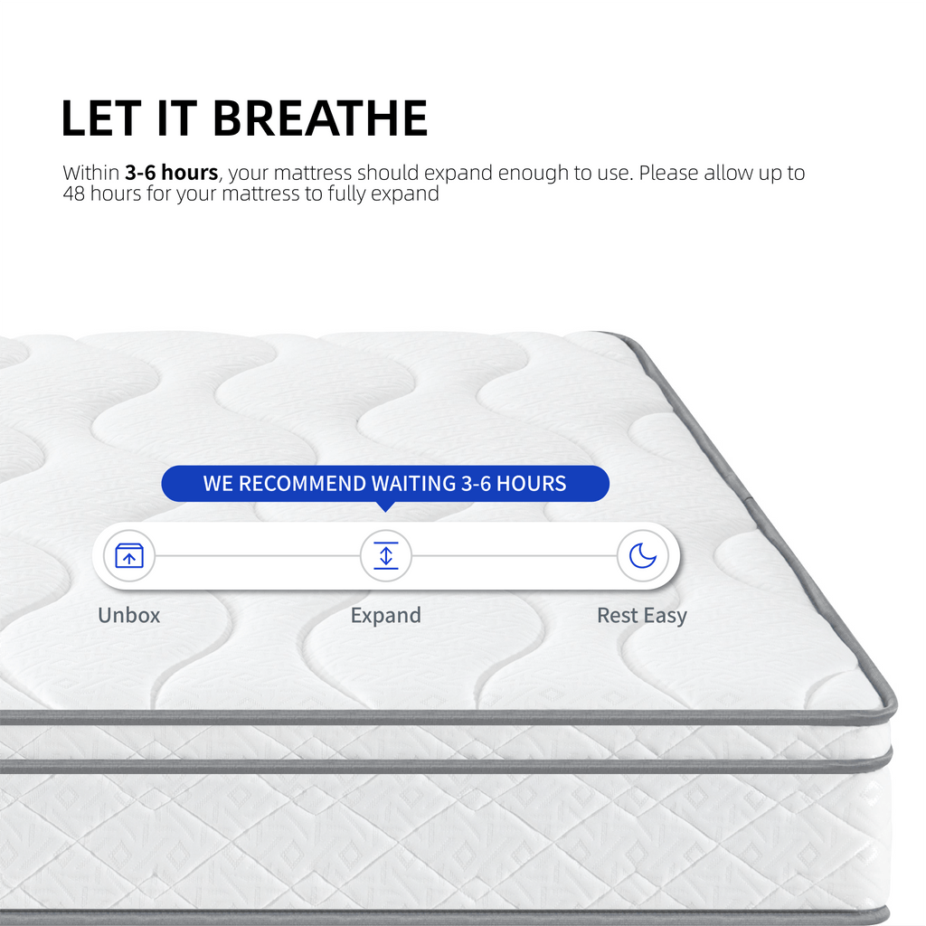 VANECL Full Size Hybrid Mattress, 10 Inch Gel Memory Foam & Individually Wrapped Pocket Coil Innerspring Mattress in a Box, Medium Firm Support, CertiPUR-US & OEKO-TEX Certified