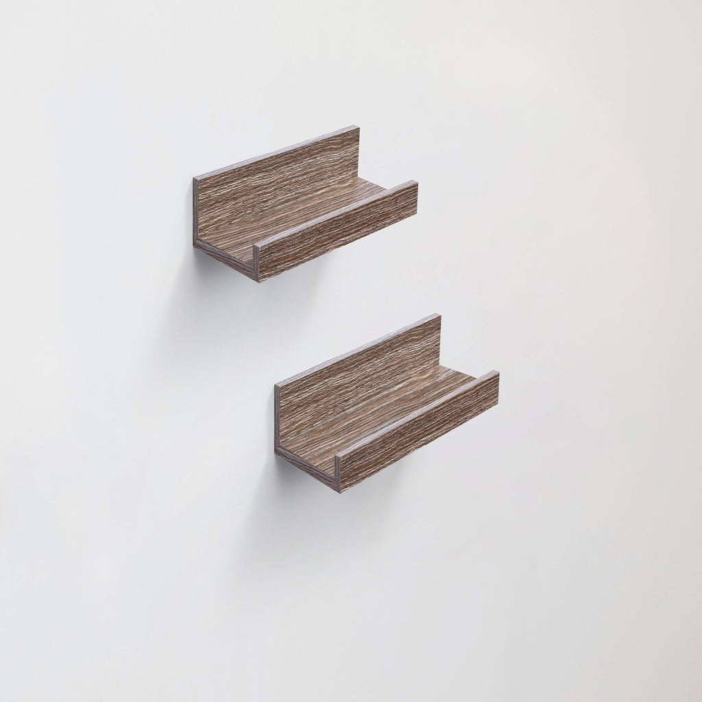VANECL Maple Floating Shelves 10.04 Inch Wall Mounted Wood Display Shelf with Invisible Brackets, Hidden Mount Floating Storage Shelf for Bathroom Bedroom Living Room Kitchen Decor & B0ok Storage
