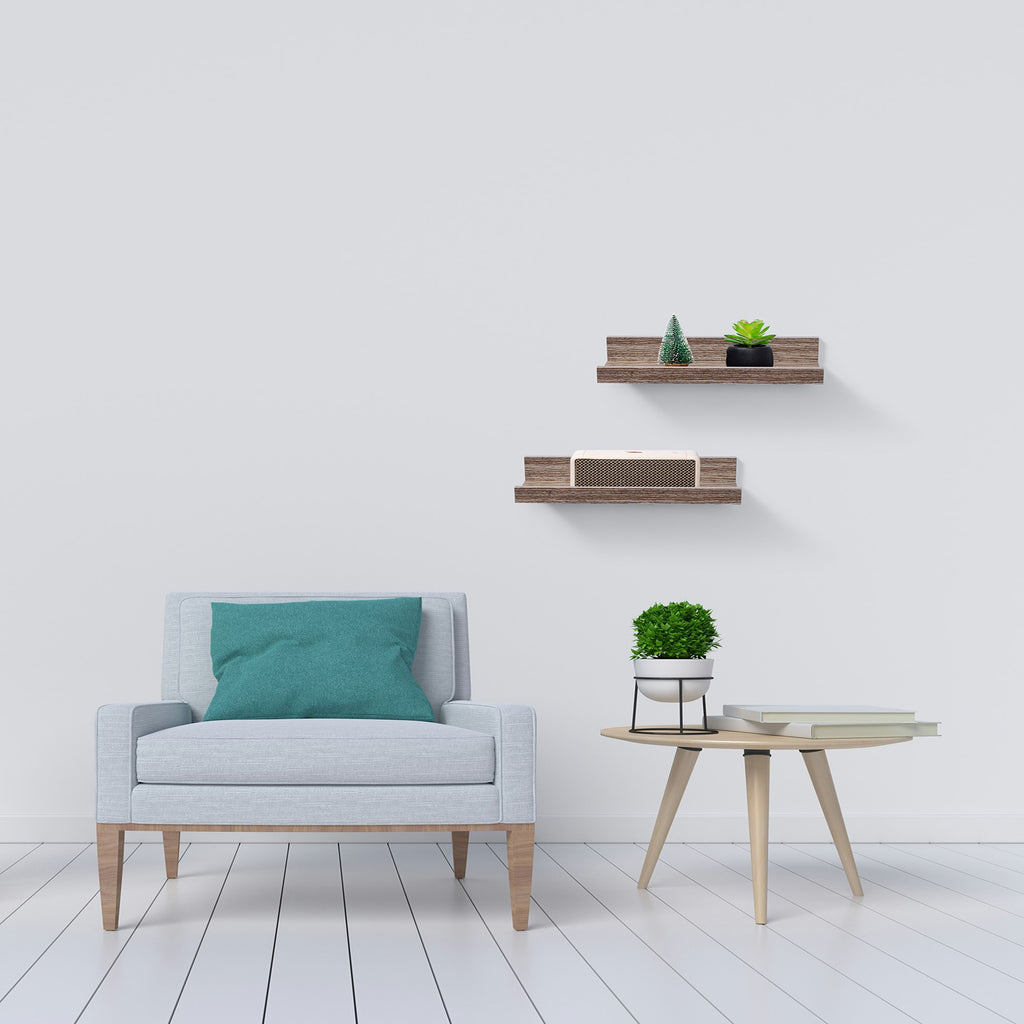 VANECL Maple Floating Shelves 10.04 Inch Wall Mounted Wood Display Shelf with Invisible Brackets, Hidden Mount Floating Storage Shelf for Bathroom Bedroom Living Room Kitchen Decor & B0ok Storage