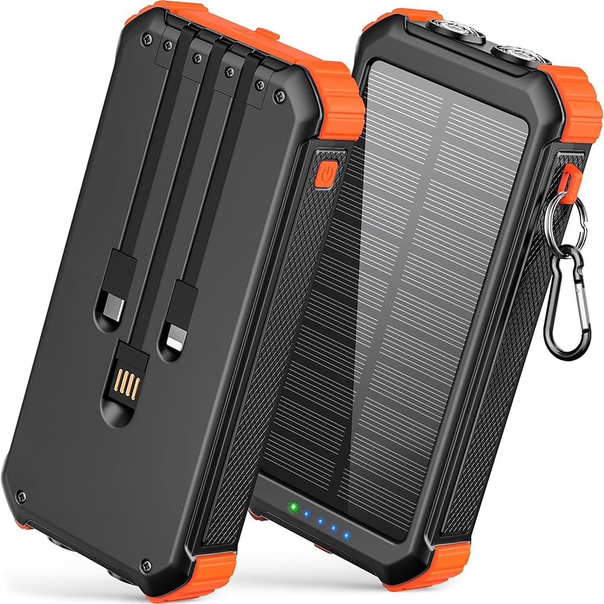JIUMESS 45800mAh Solar Power Bank 15W Fast Charging, Solar Charger Compatible for iPhone, Android Phone